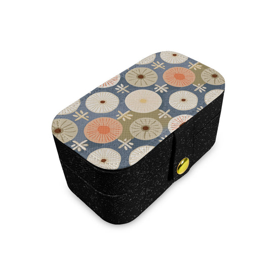 Abstract Pattern Personalized Portable Jewelry Box