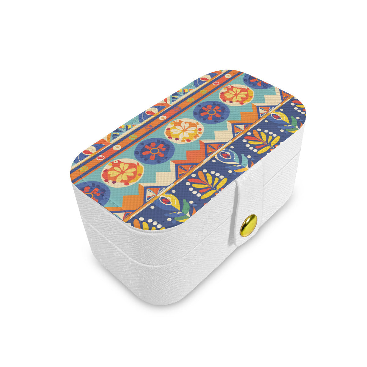 Abstract Pattern Personalized Portable Jewelry Box