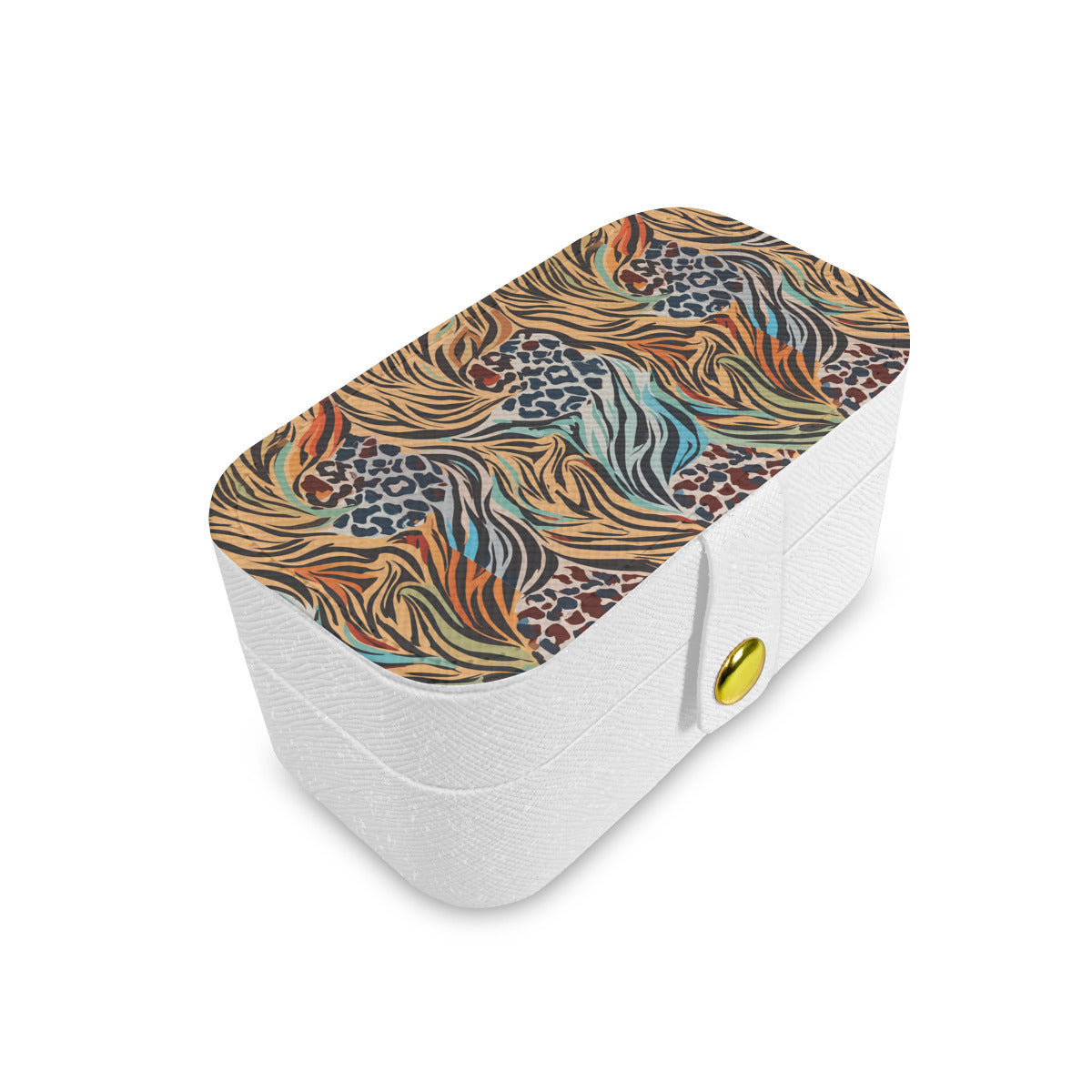 Animal Print Pattern Personalized Portable Jewelry Box