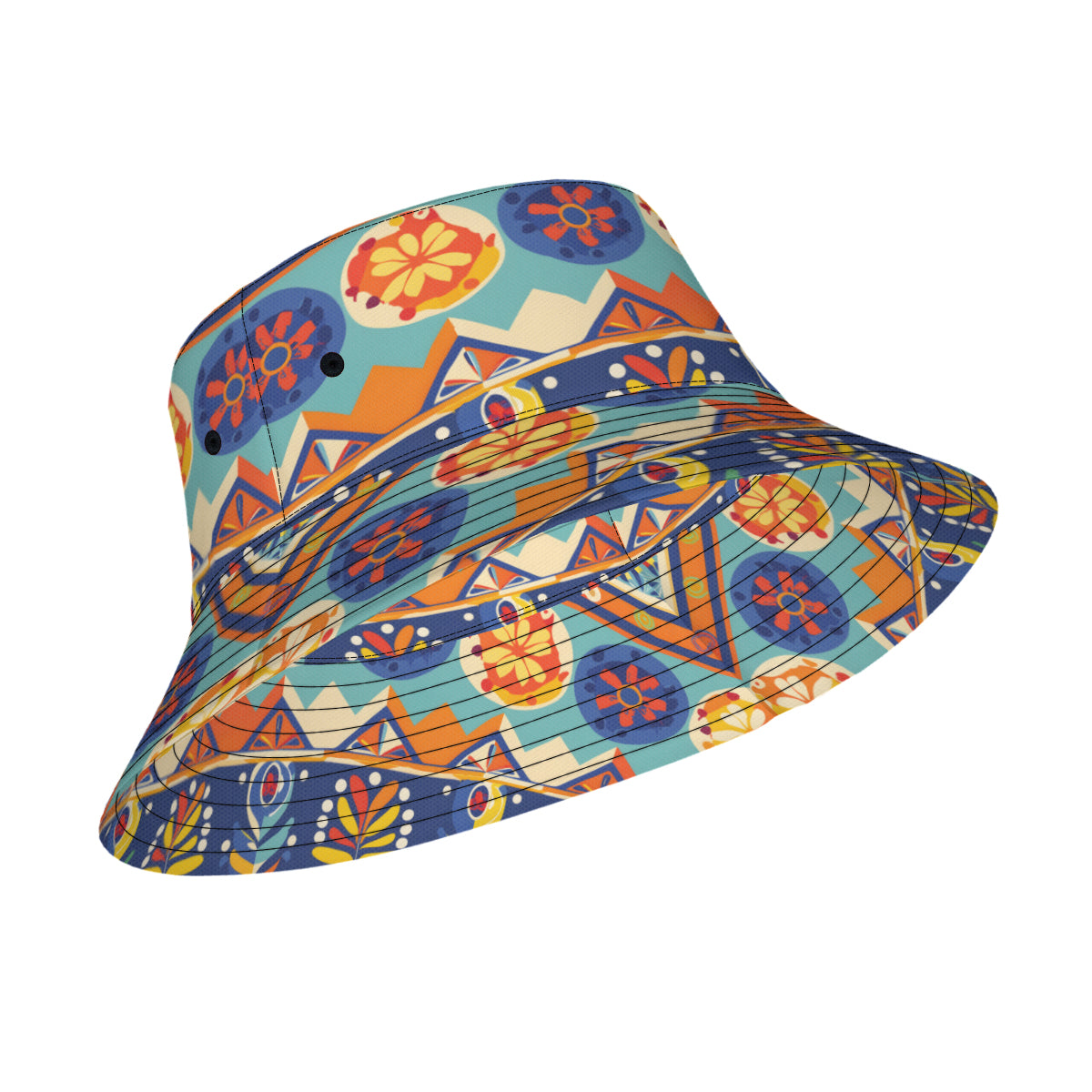 Abstract Pattern Double-Sided Unisex Polyester Bucket Hat