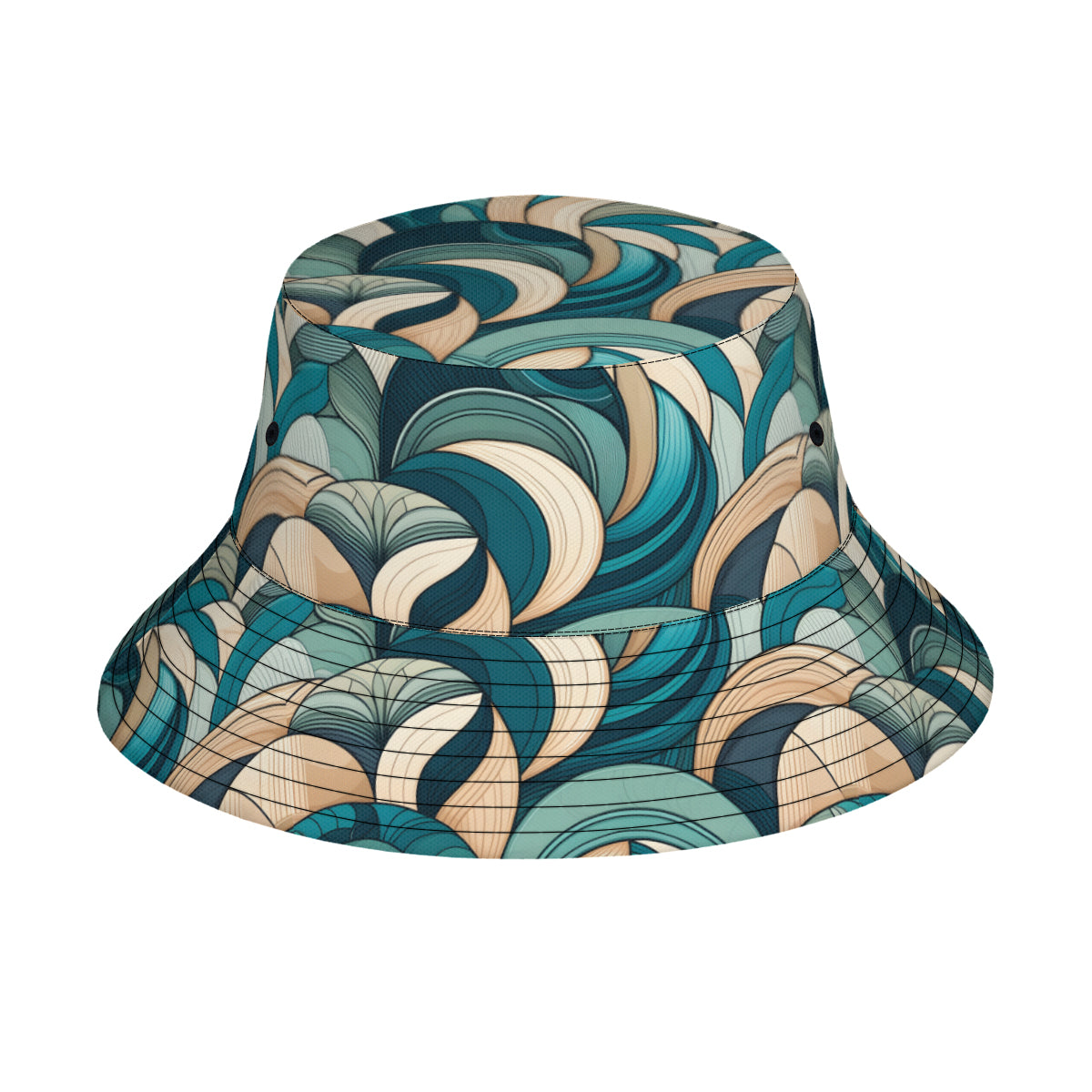 Abstract Pattern Double-Sided Unisex Polyester Bucket Hat