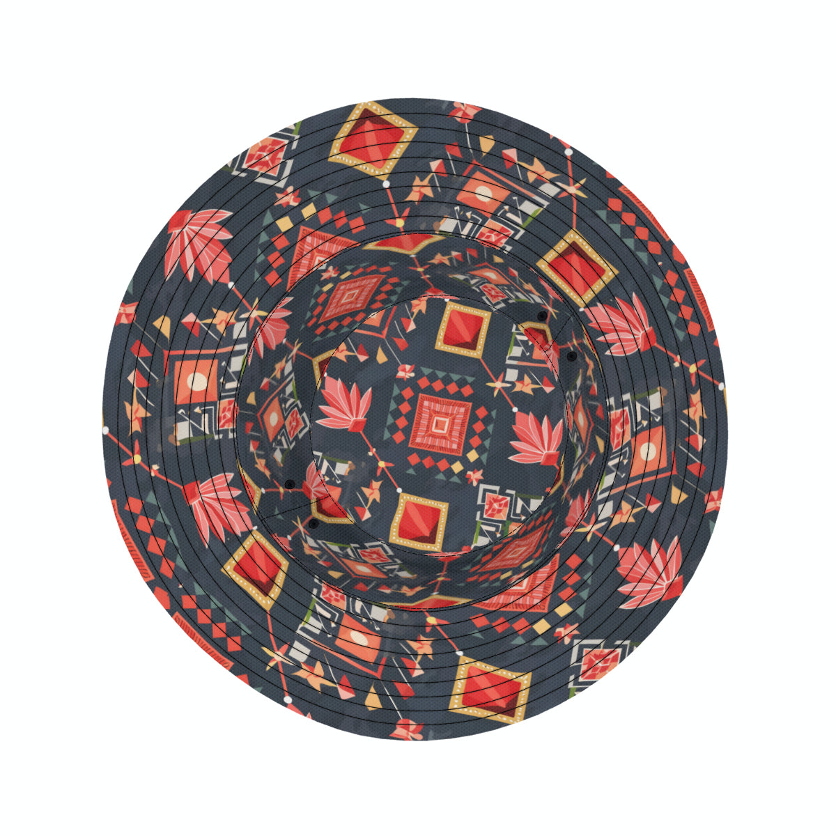 Abstract Pattern Double-Sided Unisex Polyester Bucket Hat