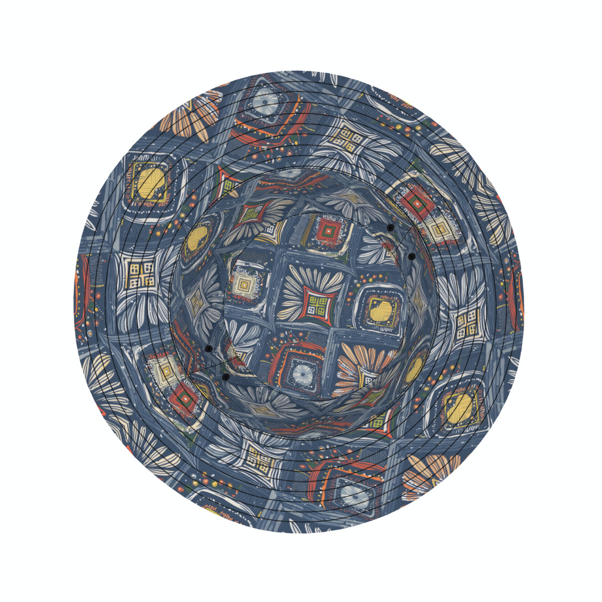 Abstract Pattern Double-Sided Unisex Polyester Bucket Hat