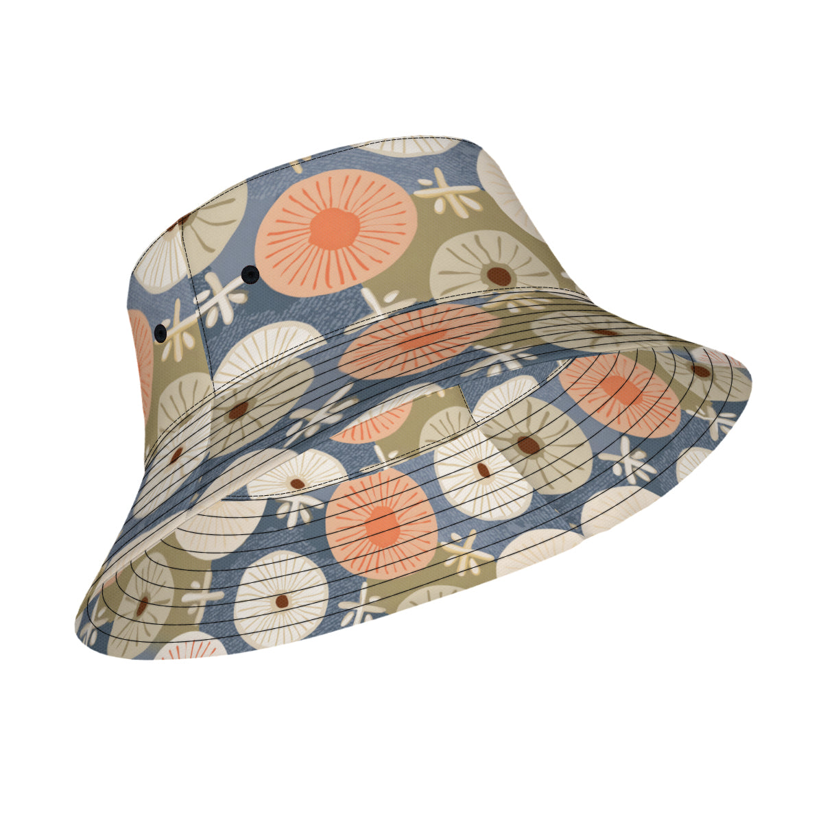 Abstract Pattern Double-Sided Unisex Polyester Bucket Hat