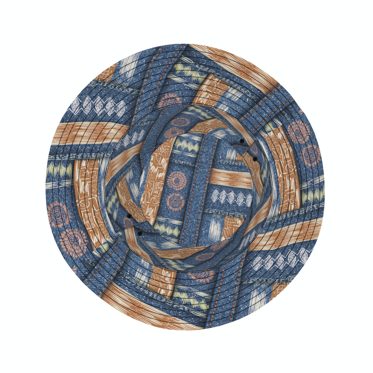 Abstract Pattern  Double-Sided Unisex Polyester Bucket Hat