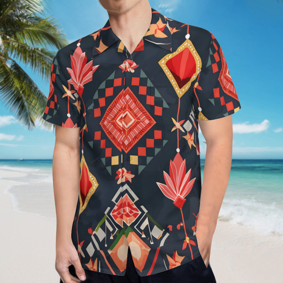 Abstract Pattern Hawaiian Shirt