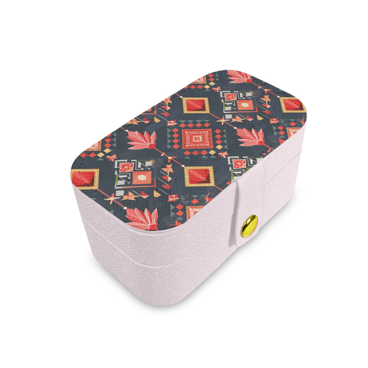 Abstract Pattern Personalized Portable Jewelry Box