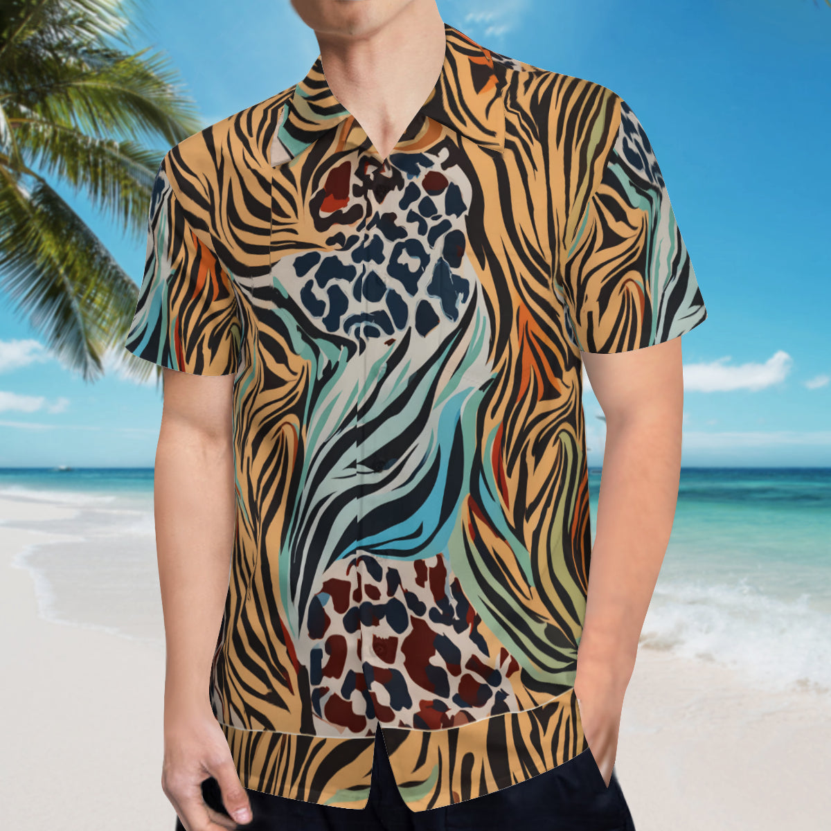 Animal Print Pattern Hawaiian Shirt