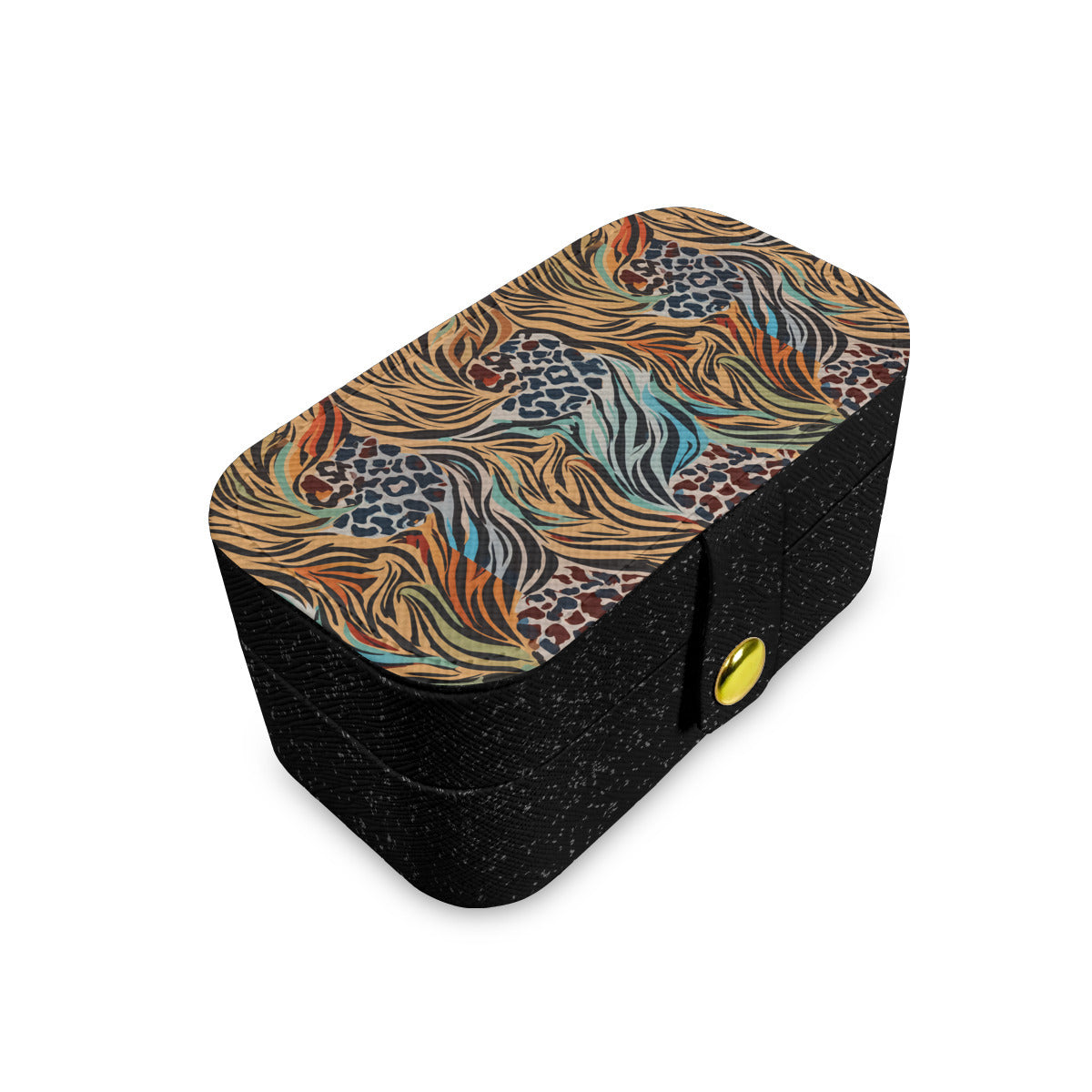 Animal Print Pattern Personalized Portable Jewelry Box