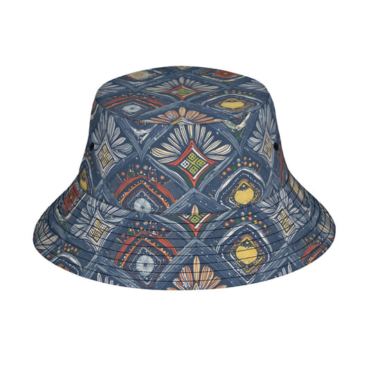 Abstract Pattern Double-Sided Unisex Polyester Bucket Hat