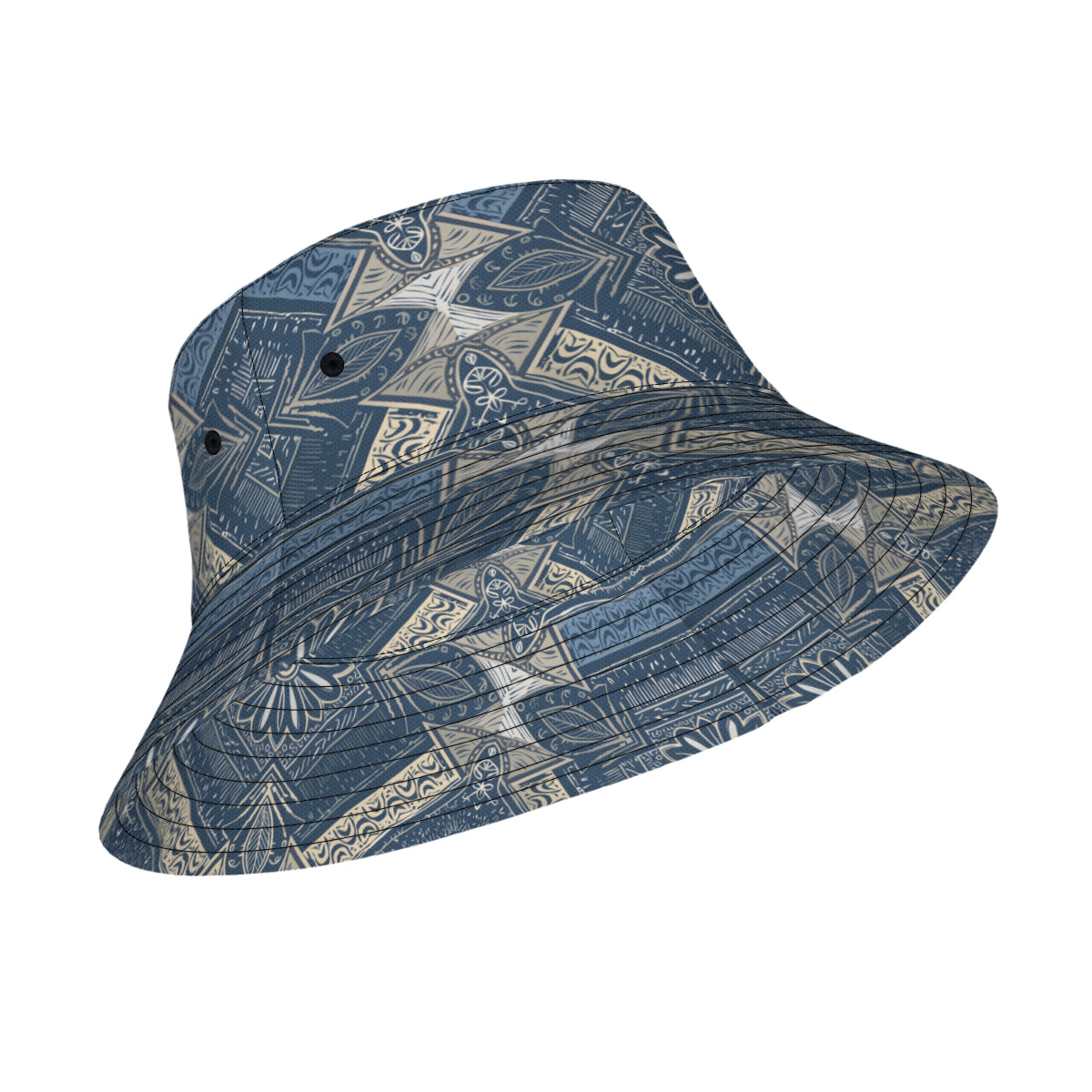 Abstract Pattern Double-Sided Unisex Polyester Bucket Hat