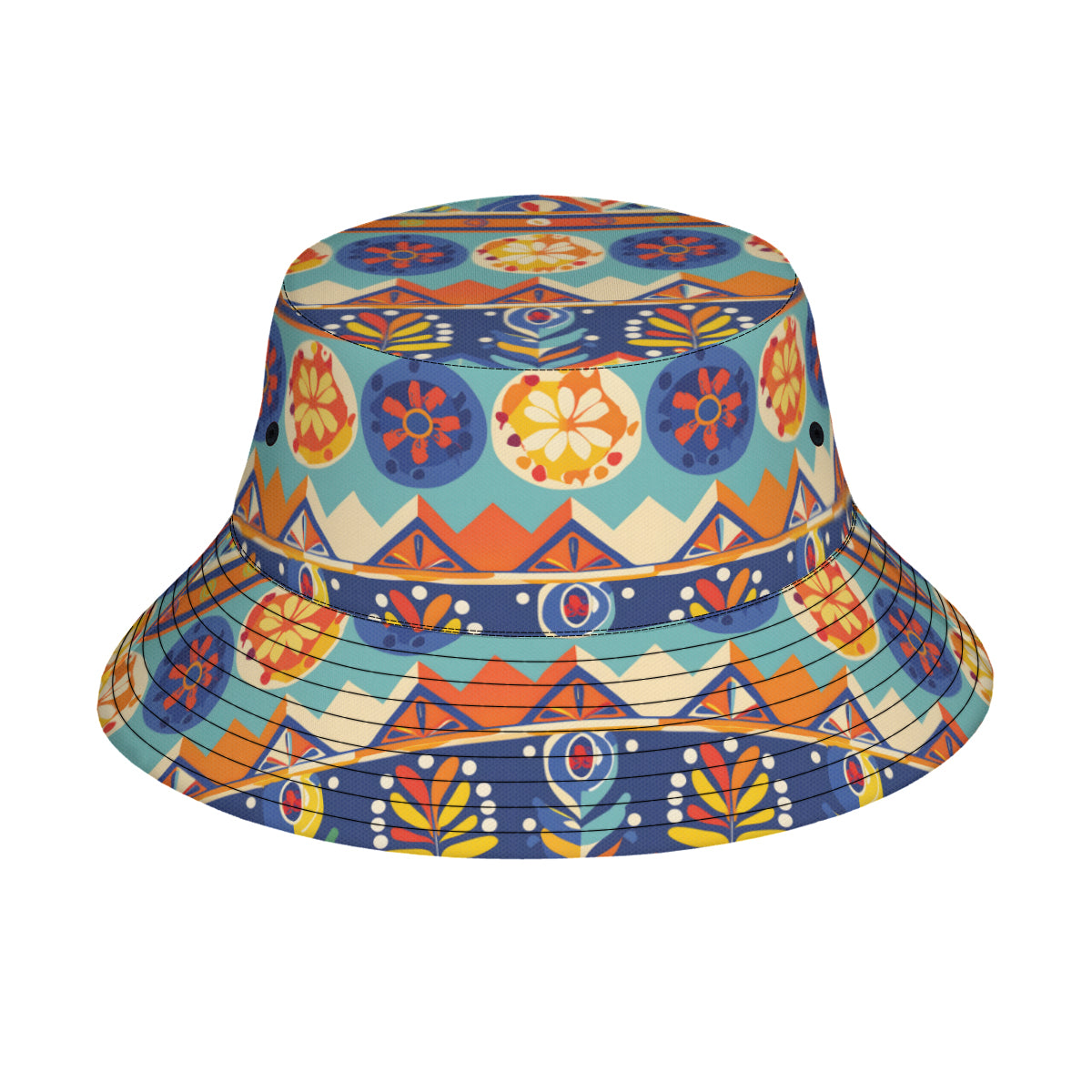 Abstract Pattern Double-Sided Unisex Polyester Bucket Hat