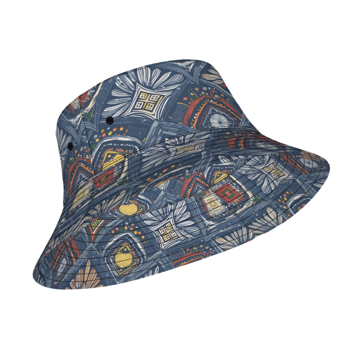 Abstract Pattern Double-Sided Unisex Polyester Bucket Hat