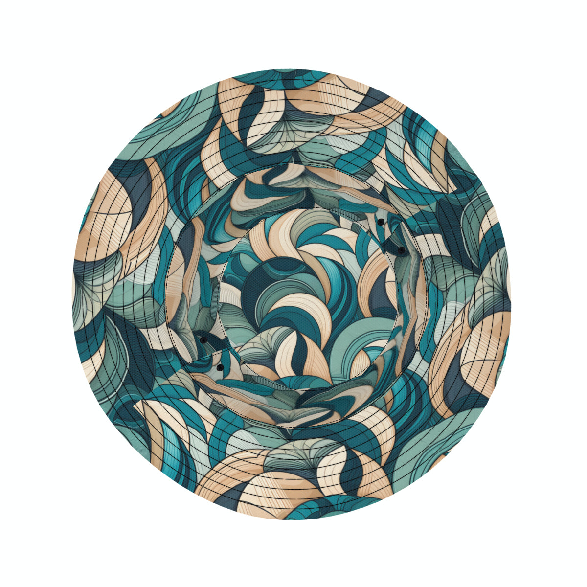 Abstract Pattern Double-Sided Unisex Polyester Bucket Hat