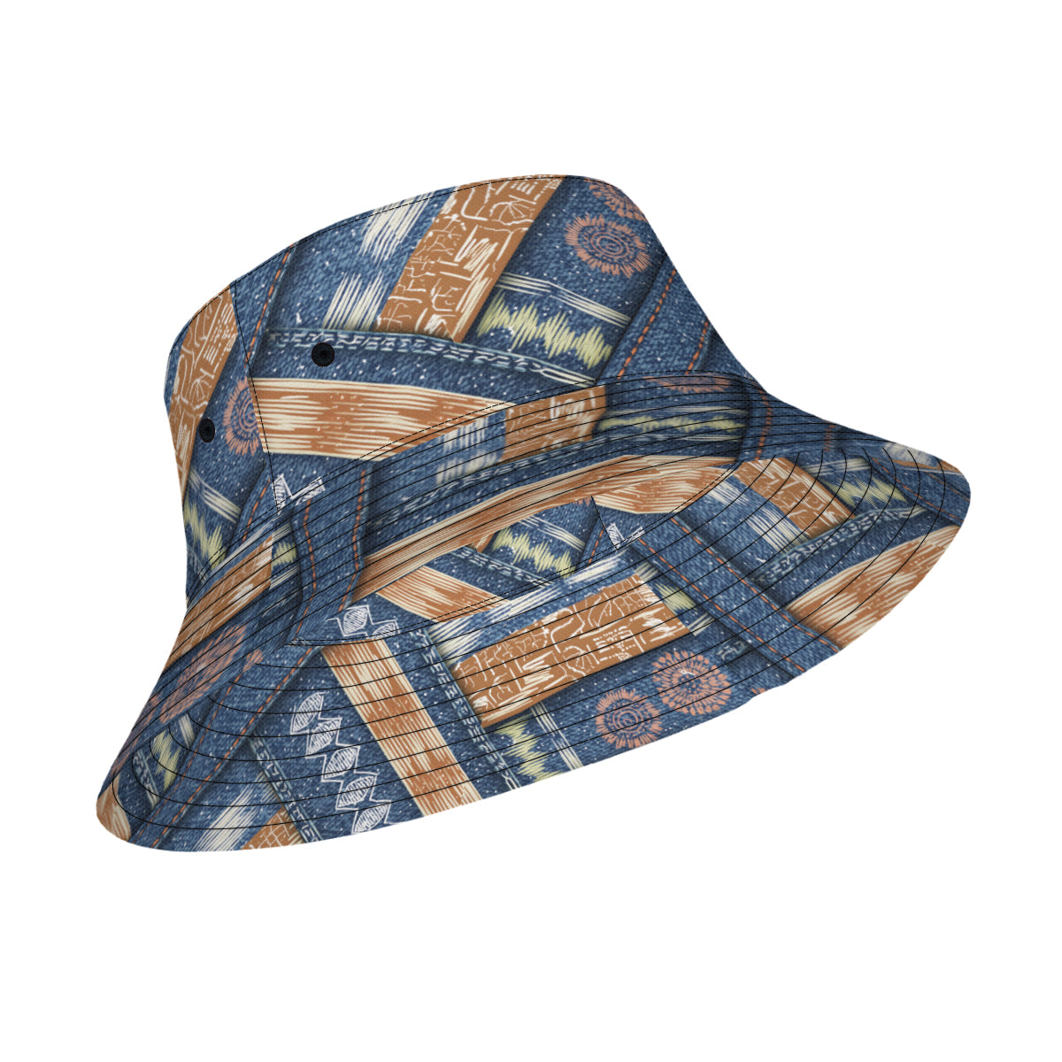 Abstract Pattern  Double-Sided Unisex Polyester Bucket Hat