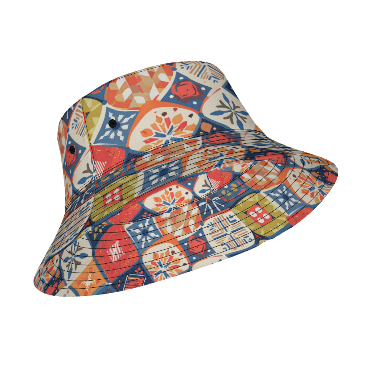 Abstract Pattern Double-Sided Unisex Polyester Bucket Hat