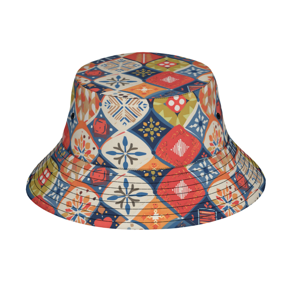 Abstract Pattern Double-Sided Unisex Polyester Bucket Hat