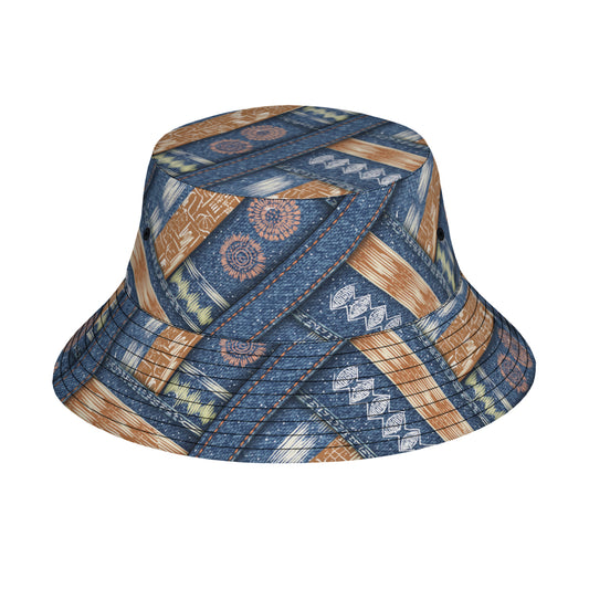 Abstract Pattern  Double-Sided Unisex Polyester Bucket Hat