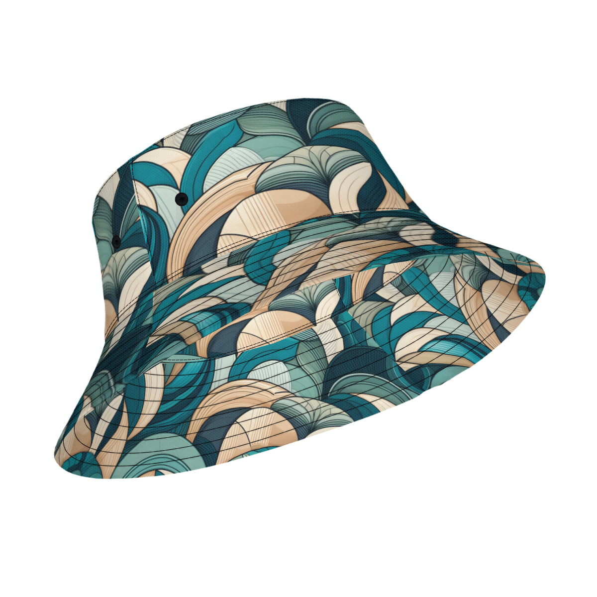 Abstract Pattern Double-Sided Unisex Polyester Bucket Hat