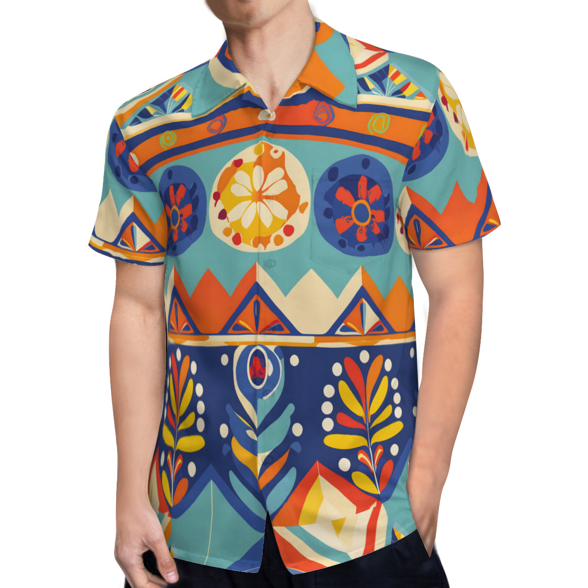 Abstract Pattern Hawaiian Shirt