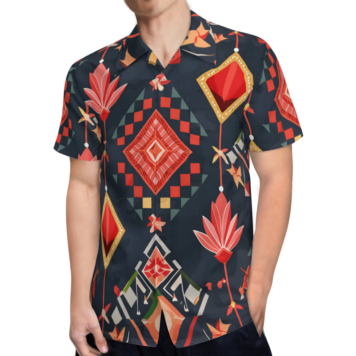 Abstract Pattern Hawaiian Shirt