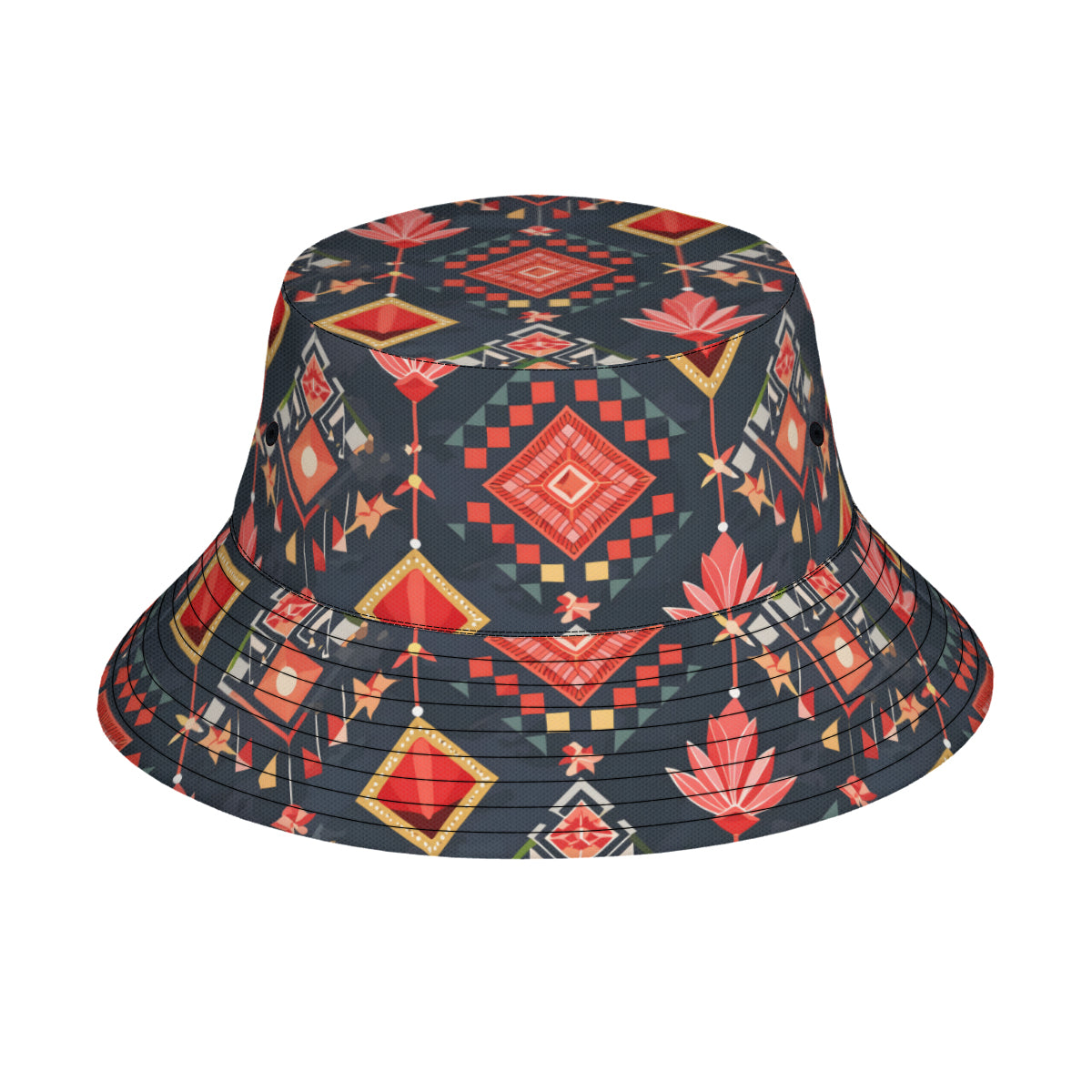 Abstract Pattern Double-Sided Unisex Polyester Bucket Hat