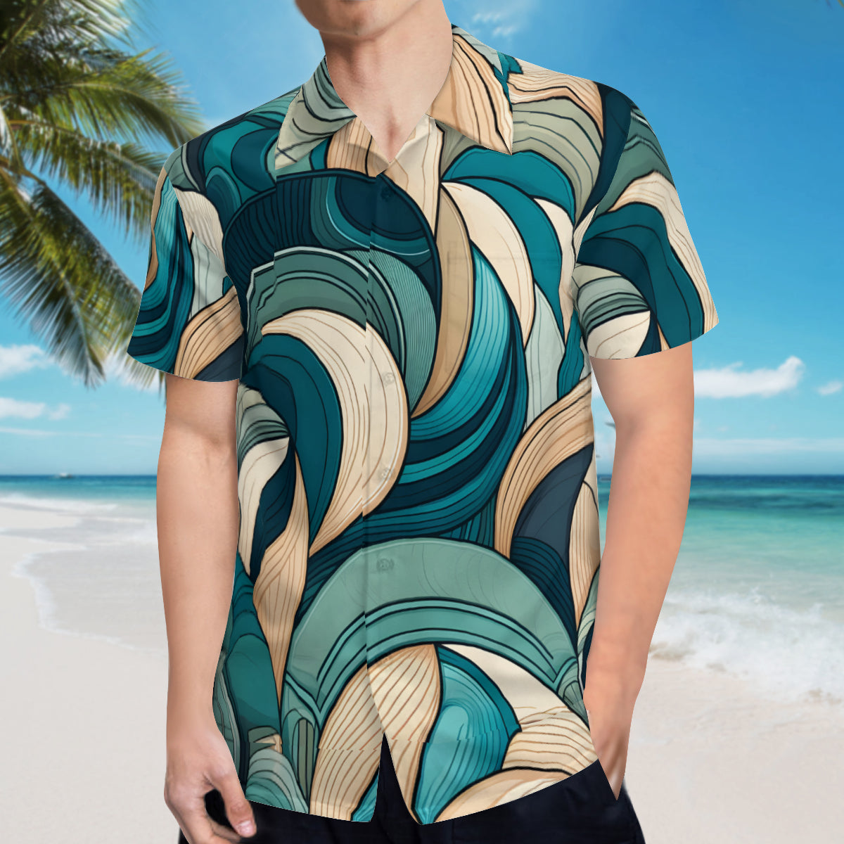 Abstract Pattern Hawaiian Shirt