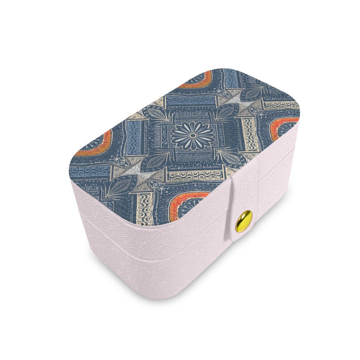 Abstract Pattern Personalized Portable Jewelry Box