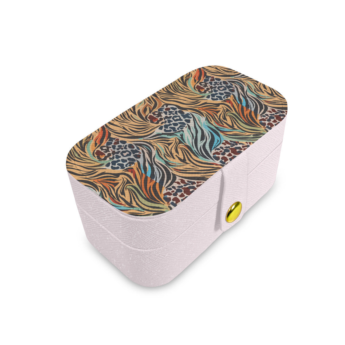 Animal Print Pattern Personalized Portable Jewelry Box