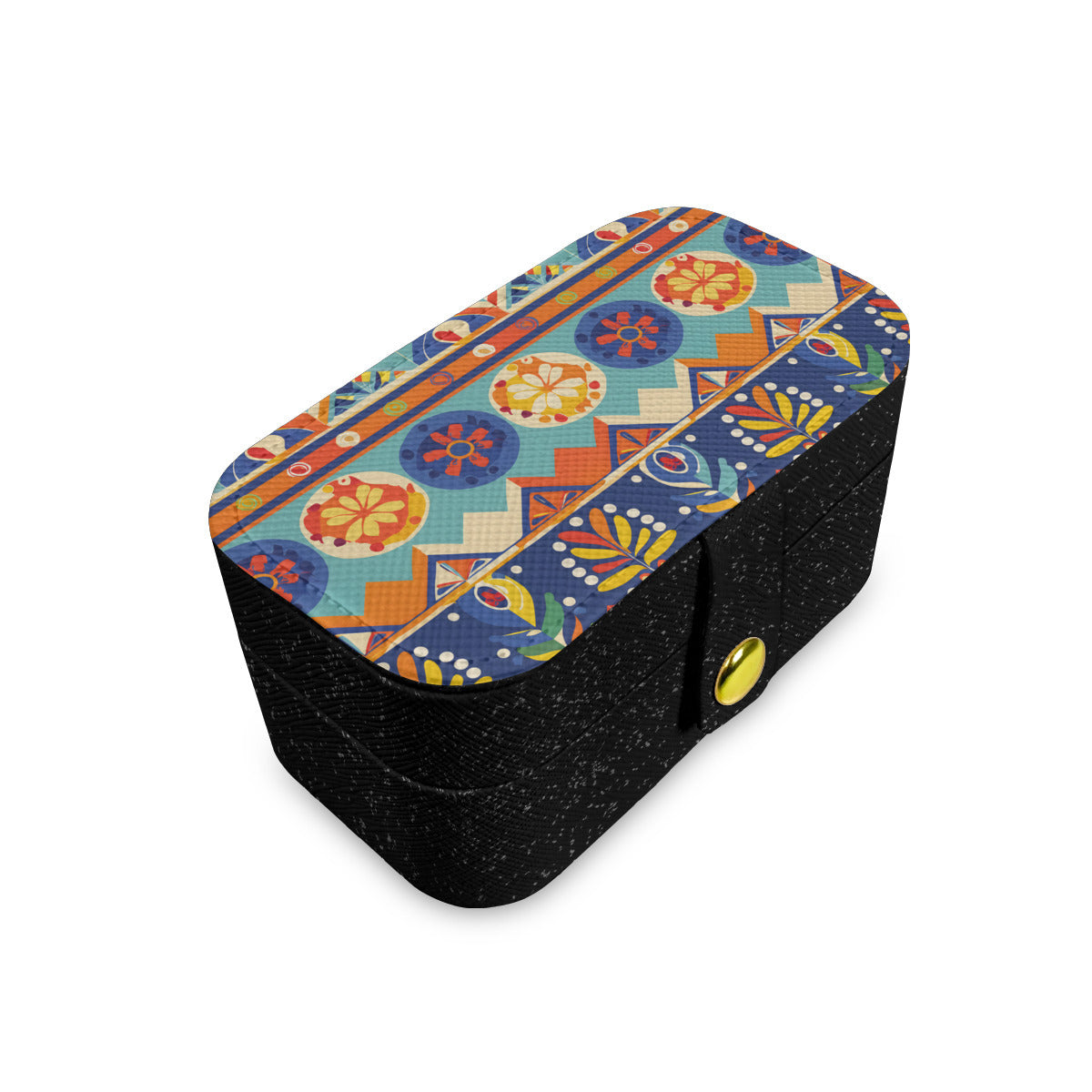 Abstract Pattern Personalized Portable Jewelry Box